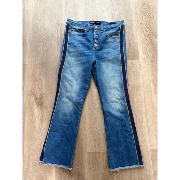 Veronica Beard Denim - Veronica Beard Carolyn Tuxedo Stripe 10" Baby Boot Jeans, Size 29, Made in USA